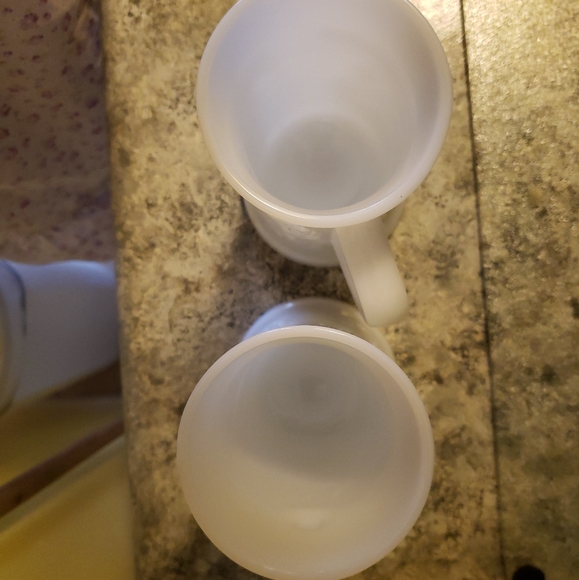   Set of 2 Federal Milk Glass Mugs – Steins - Picture 3 of 5